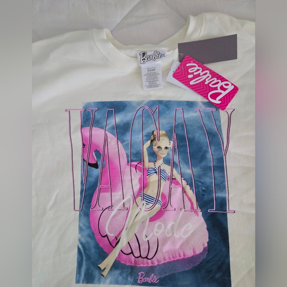 Barbie Vacay Mode Sweatshirt cream
